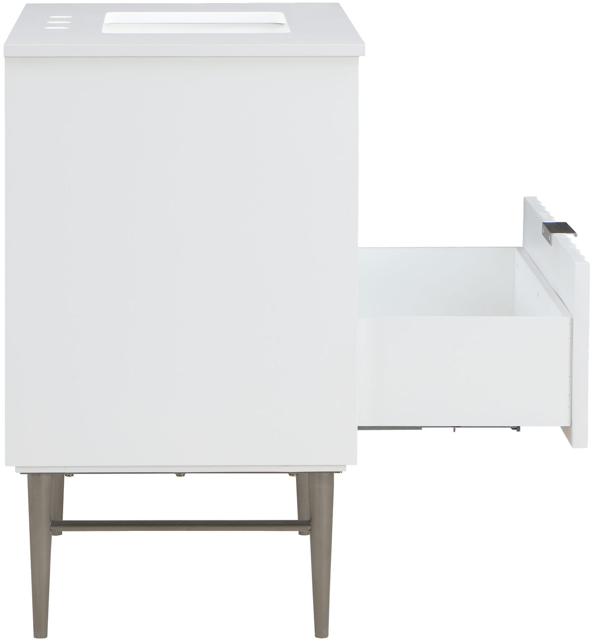 Modernist - Bathroom Vanity With Chrome Legs