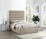 Adam - Chenille Fabric Bed With 70.5" Headboard