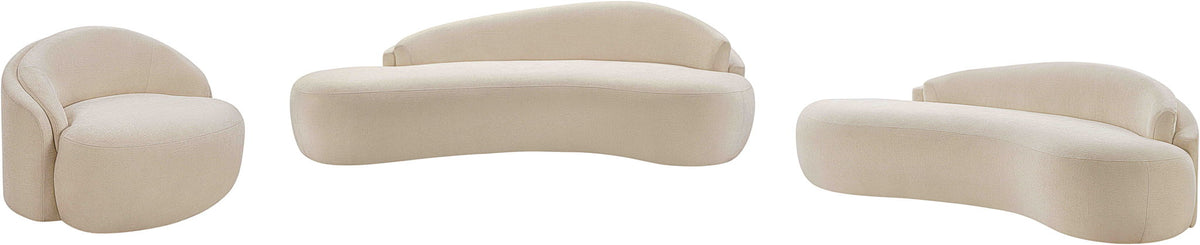 Caspian - Chenille Fabric Upholstered Loveseat