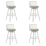 Harper - 30" Amber Glow Bar Height Rubberwood Swivel Barstool