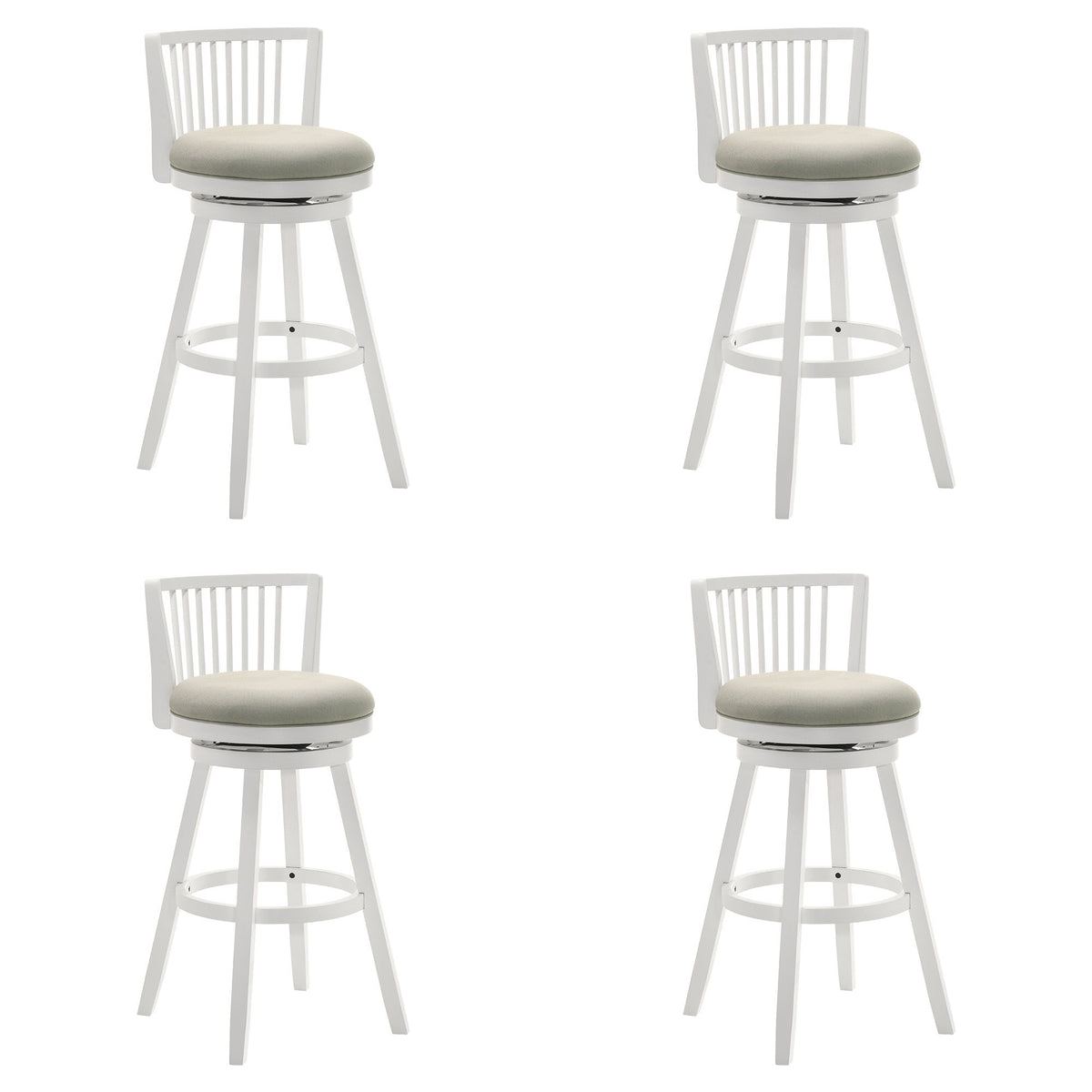 Harper - 30" Amber Glow Bar Height Rubberwood Swivel Barstool