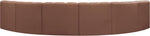 Arc - Faux Leather 6 Piece U-Shaped Modular Sofa