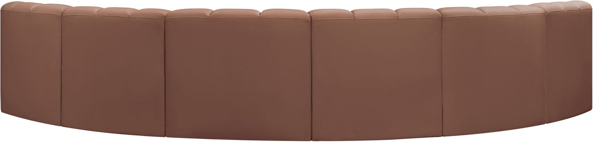 Arc - Faux Leather 6 Piece U-Shaped Modular Sofa