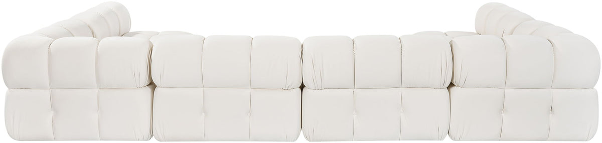 Orin - U-Shaped Velvet 6 Piece Modular Sectional