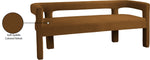 Athena - Velvet Bench - Saddle