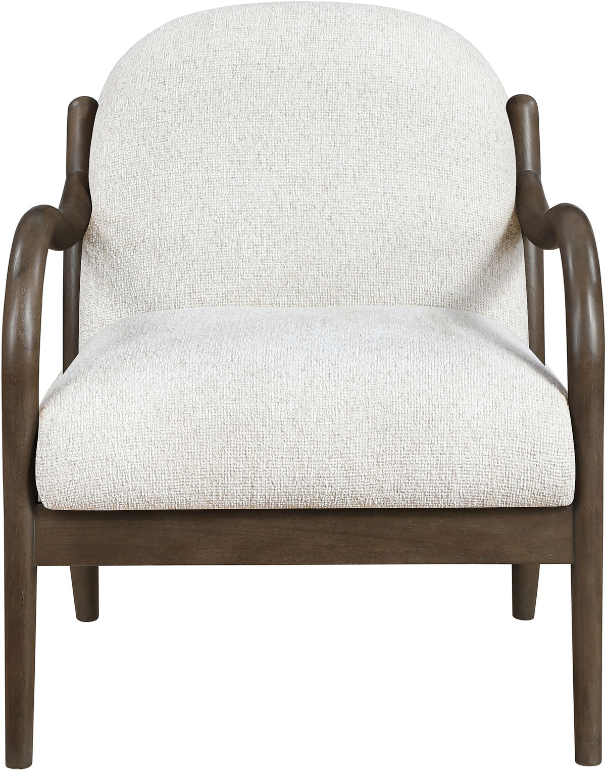 Helmsley - Performance Fabric Upholstered Accent Chair - Brown Frame