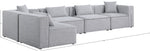 Cube - Linen 5 Piece Modular Sectional