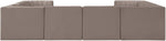 Rummi - Velvet Performance Fabric Upholstered Modular Sectional