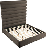 Adam - Boucle Fabric Bed With 89" Headboard