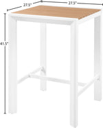 Nizuc - Outdoor Patio Square Bar Table