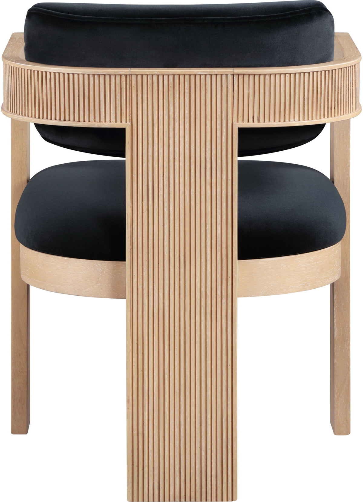 Sacha - Velvet Dining Chair With Natural Base (Set of 2)