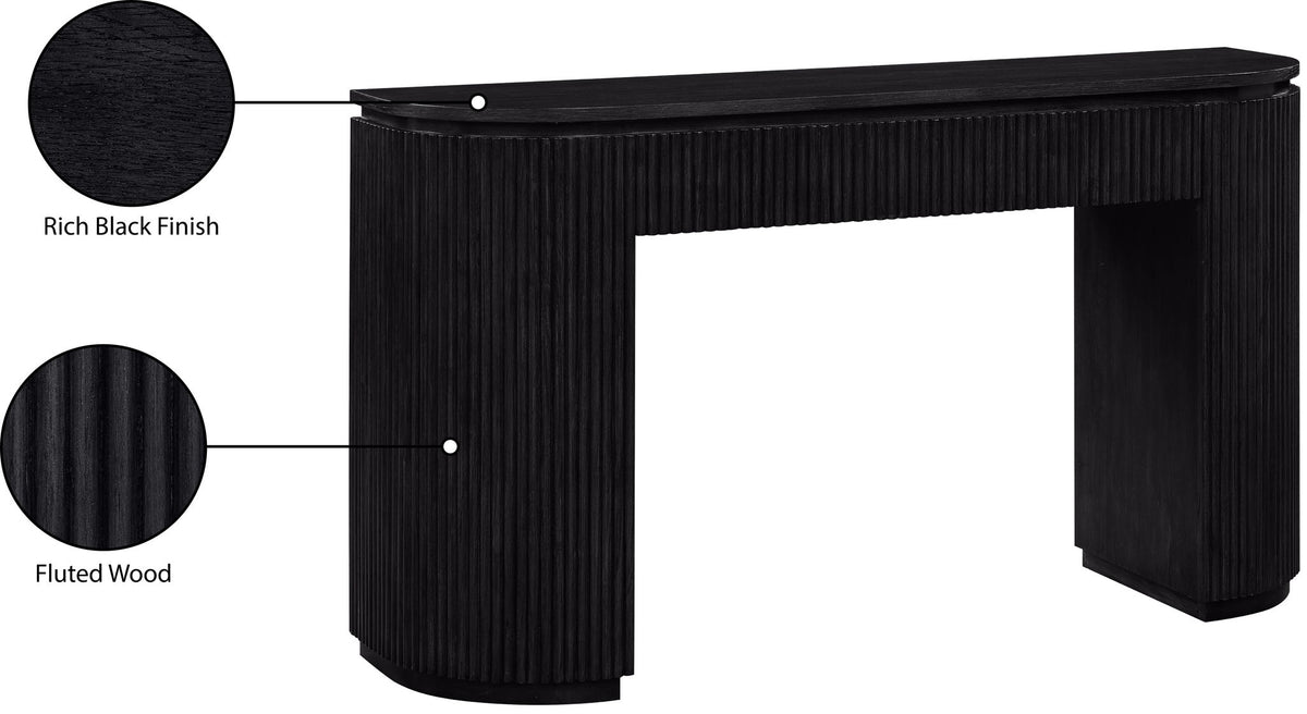 Astrid - Solid Wood And Oak Veneer Console Table