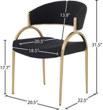 Privet - Dining Chair (Set of 2) - Gold Base