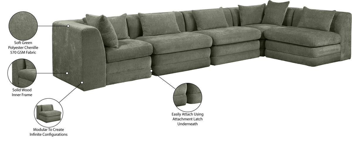 Stellar - 5 Piece Upholstered Modular Sectional