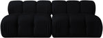 Orin - Velvet Performance Fabric Upholstered 2 Piece Modular Sofa