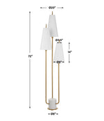 Elle - Floor Lamp - Brass / Gold
