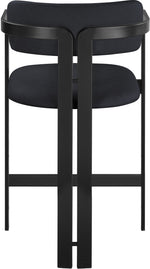 Aurum - Vegan Leather Upholstered Counter Stool With Graphite Black Base