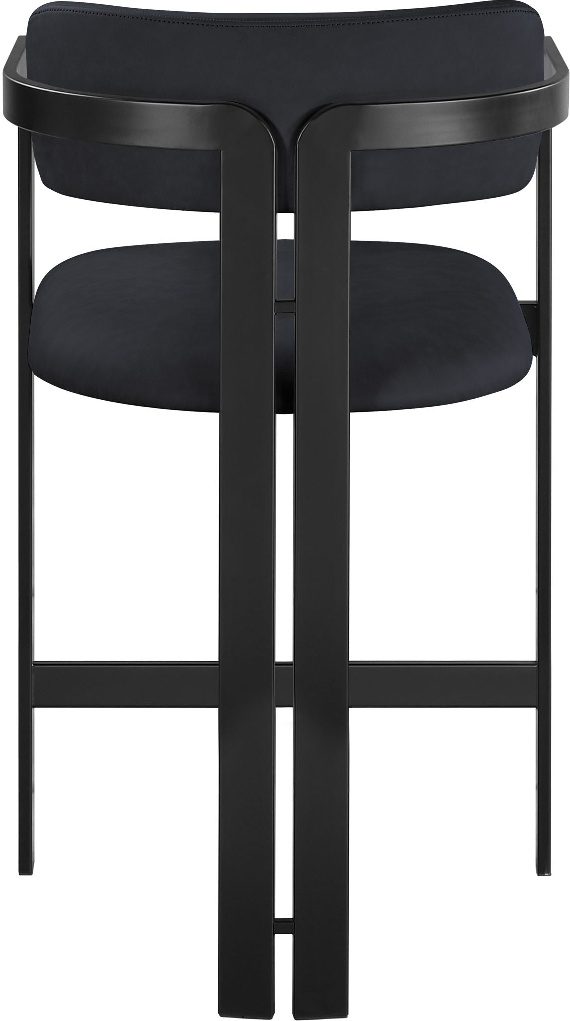 Aurum - Vegan Leather Upholstered Counter Stool With Graphite Black Base