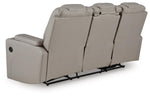 Elevate Edges - Reclining Sofa With Drop Down Table - Coin