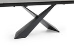 9422 - Ceramic & Metal Dining Table - Gray / Black