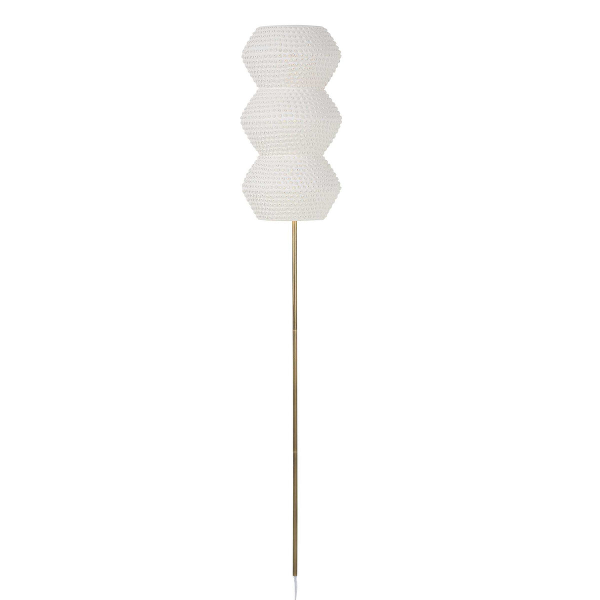 Glimmer - Sconce - White / Light Antique Brass