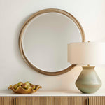 Landry - Round Mirror - Light Wood