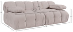 Orin - Velvet Performance Fabric Upholstered 2 Piece Modular Sofa