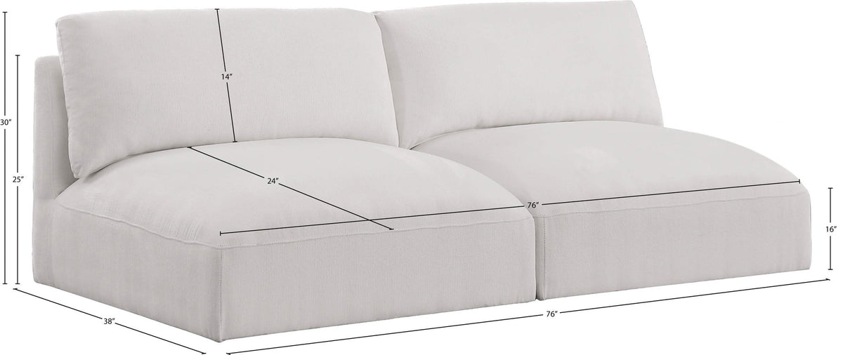 Ease - 2 Seat Modular Armless Sofa