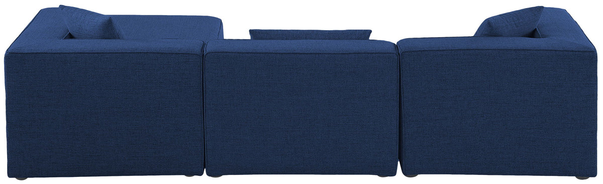 Cube - Linen 4 Piece Modular Sectional With Chaise