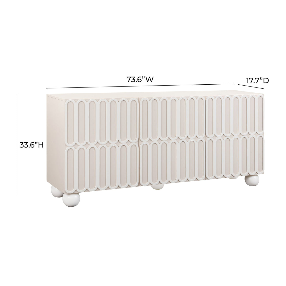 Tori Motif - Buffet - Taupe