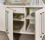 Melange - Bar None Credenza - White