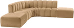 Arc - Velvet 6 Piece Corner Modular Sofa