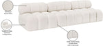 Ames - 3 Seat Modular Armless Sofa
