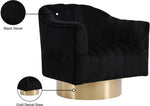 Farrah - Accent Chair with Gold Base