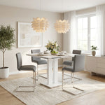 Amanda - Dining Table Set With Stools