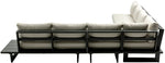 Maldives - 5 Piece Water Resistant Outdoor Patio Modular Sectional With Gray Base