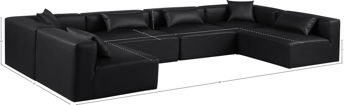Cube - 6 Piece Modular Armless Sectional