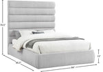 Adam - Linen Fabric Bed With 70.5" Headboard