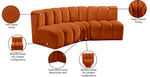 Arc - Velvet 3 Piece Modular Corner Sofa