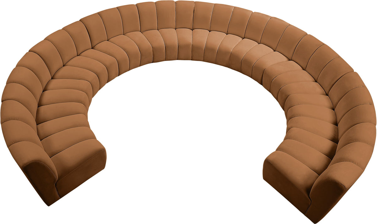 Infinity - 10 Piece Modular Sectional - Saddle