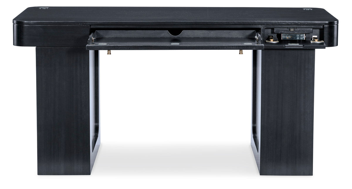 Home Office - Adjustable-Height Desk - Black