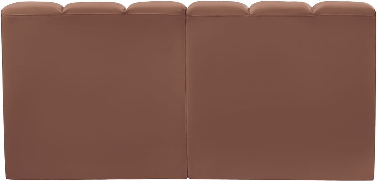 Arc - Faux Leather 2 Seats Modular Sofa