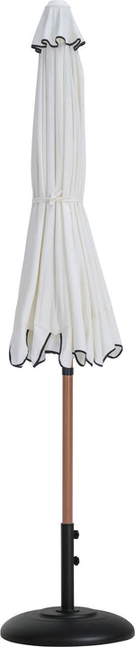 Amalfi - Patio Umbrella - Black Base / Light Brown Pole