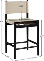 Rawlins - Counter Stool - Black Frame