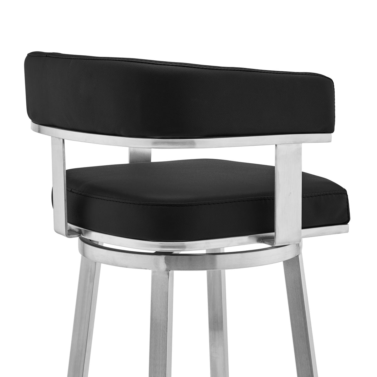 Lorin - Stainless Steel Swivel Bar Stool