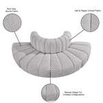 Arc - Boucle Fabric 4 Piece Modular Sofa