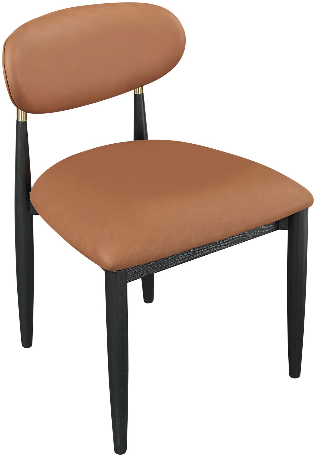 Riccio - Dining Side Chair (Set of 2) - Black And Gold Frame