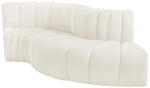 Arc - Velvet 4 Piece L-Shaped Modular Sofa