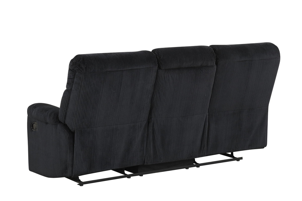 Lucie - Reclining Sofa - Black