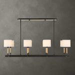 Franconia - 8 Light Pendant - Black / White